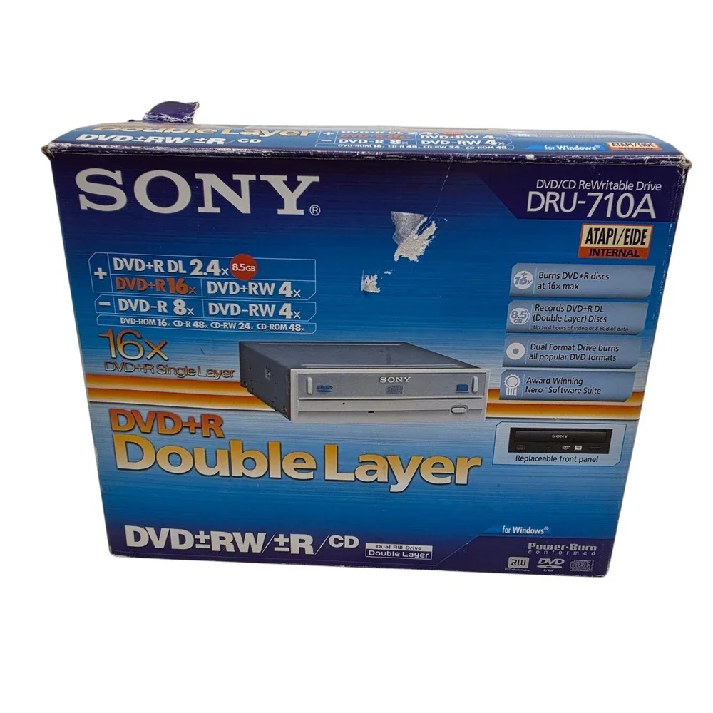 Sony DRU-710A 16x DVD+R Double Layer DVD±RW CD-RW IDE Internal Drive Black